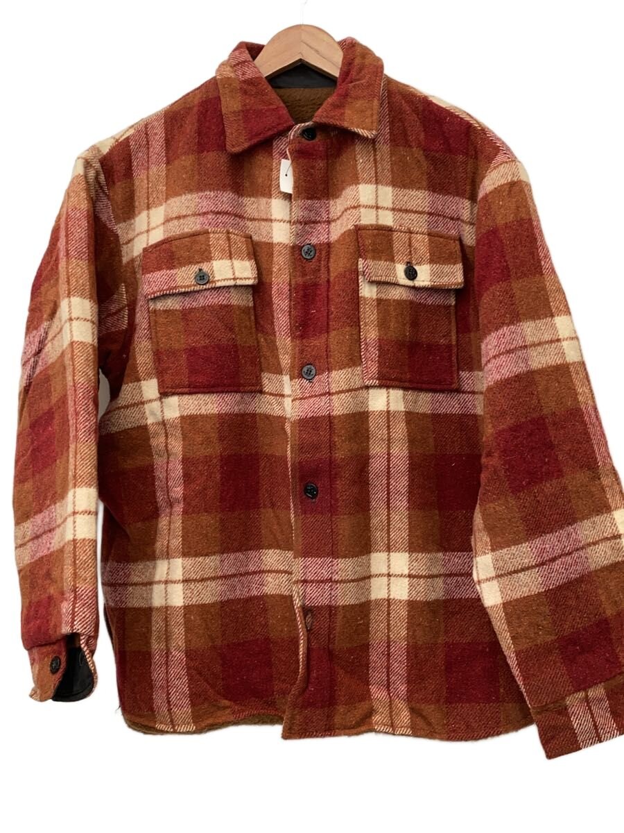 【中古】US.NAVY◆50s～/マチなし/ウールシャツジャケット/ウール/BRW/チェック【メンズウェア】｜2ｎｄ STREET 店