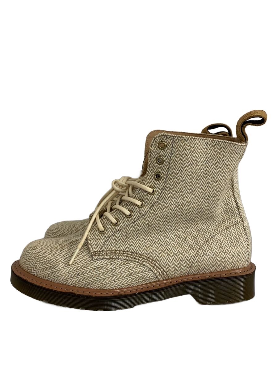 【中古】Dr.Martens◆PAGE LC/HERRINBONE UNION/レースアップブーツ/UK9/BEG/23509120/汚れた状態【シューズ】