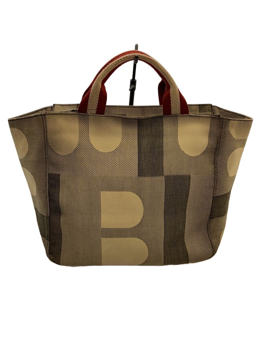 【中古】BALLY◆トートバッグ/帆布/GRY/総柄【御徒面子】