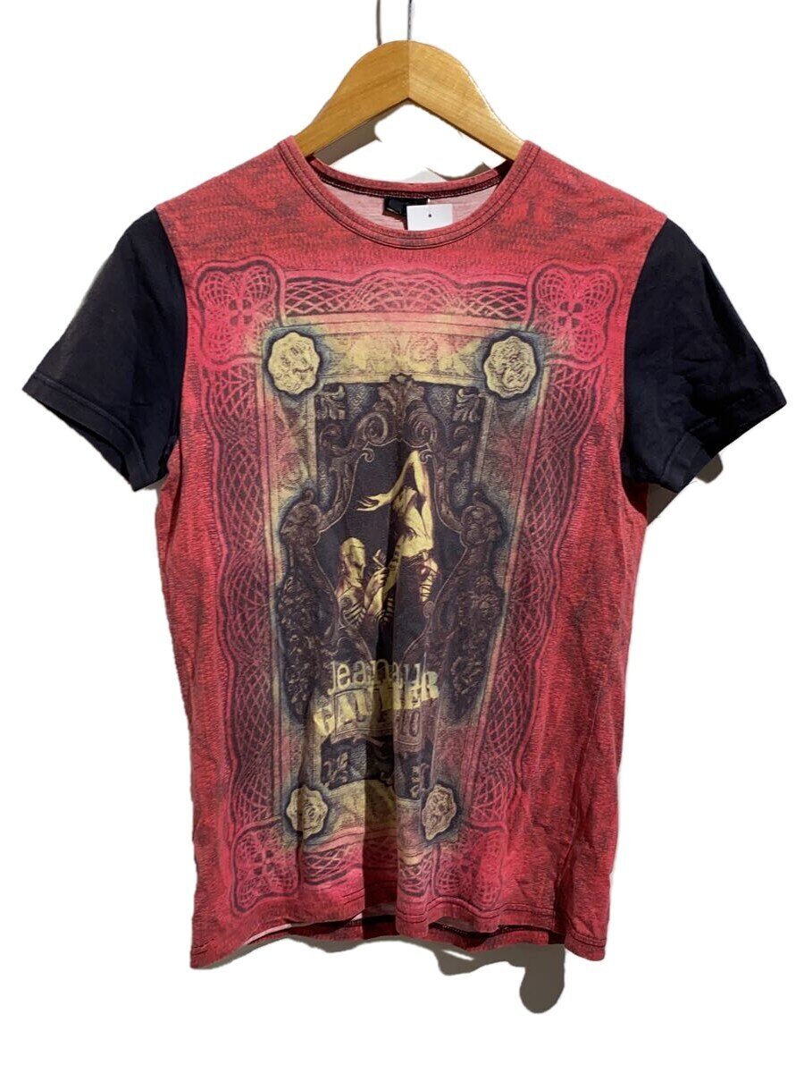 【中古】Jean Paul GAULTIER HOMME◆90s/組織宗教/彫師/プルオーバー/48/綿織物/RED/m61008//【メンズウェア】