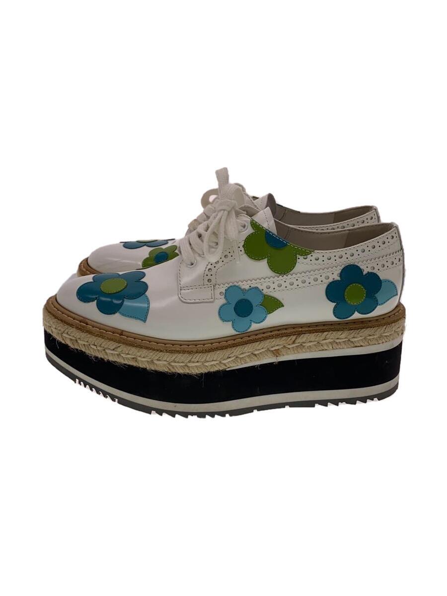 【中古】PRADA◆置き目毛皮/36/WHT【シューズ】