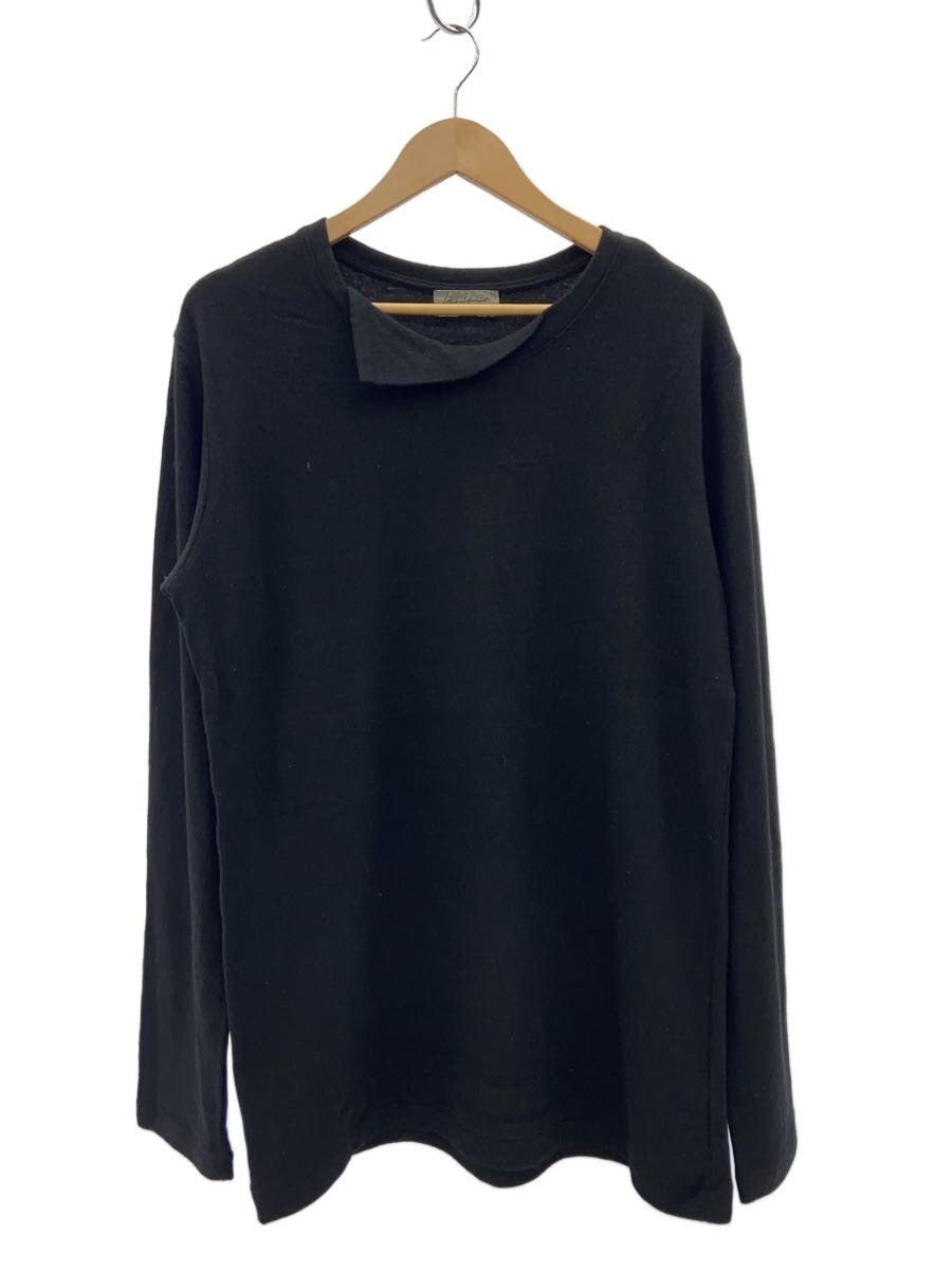 【中古】yohji yamamoto POUR HOMME◆Wool long-sleeve Top/3/羊毛/BLK/HV-T04-172【メンズウェア】