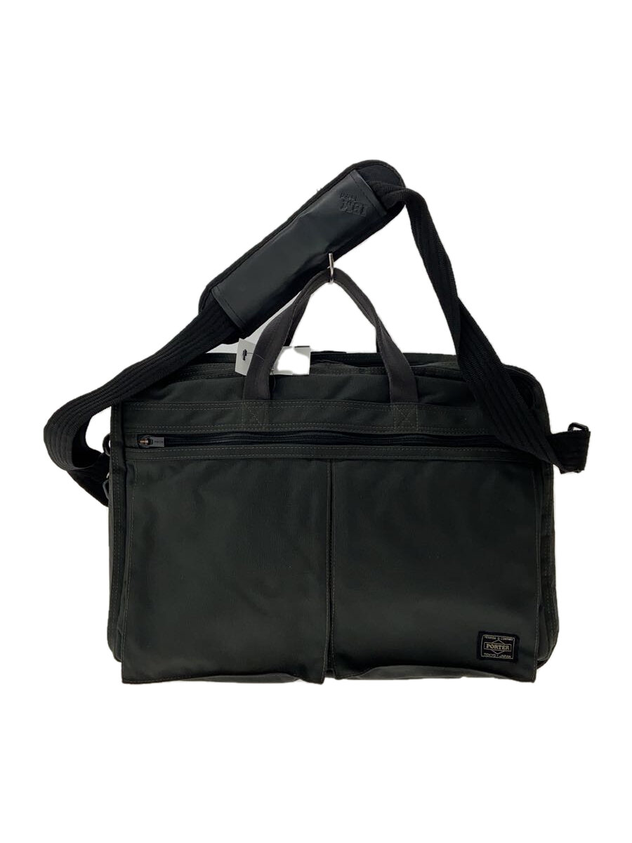 【中古】PORTER◆ボーイ/TENSION/2WAY BRIEFCASE/ブリーフ入れもの/GRY/627-07307//【御徒面子】