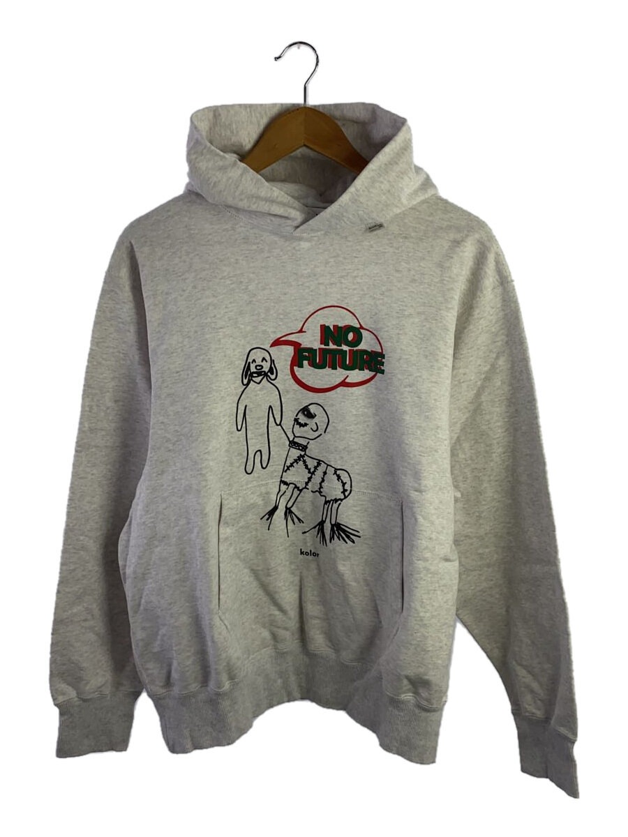 【中古】kolor◆パーカー/コットン/GRY/プリント/NO FUTURE/24WCM-T02201//【メンズウェア】|2nd STREET 店