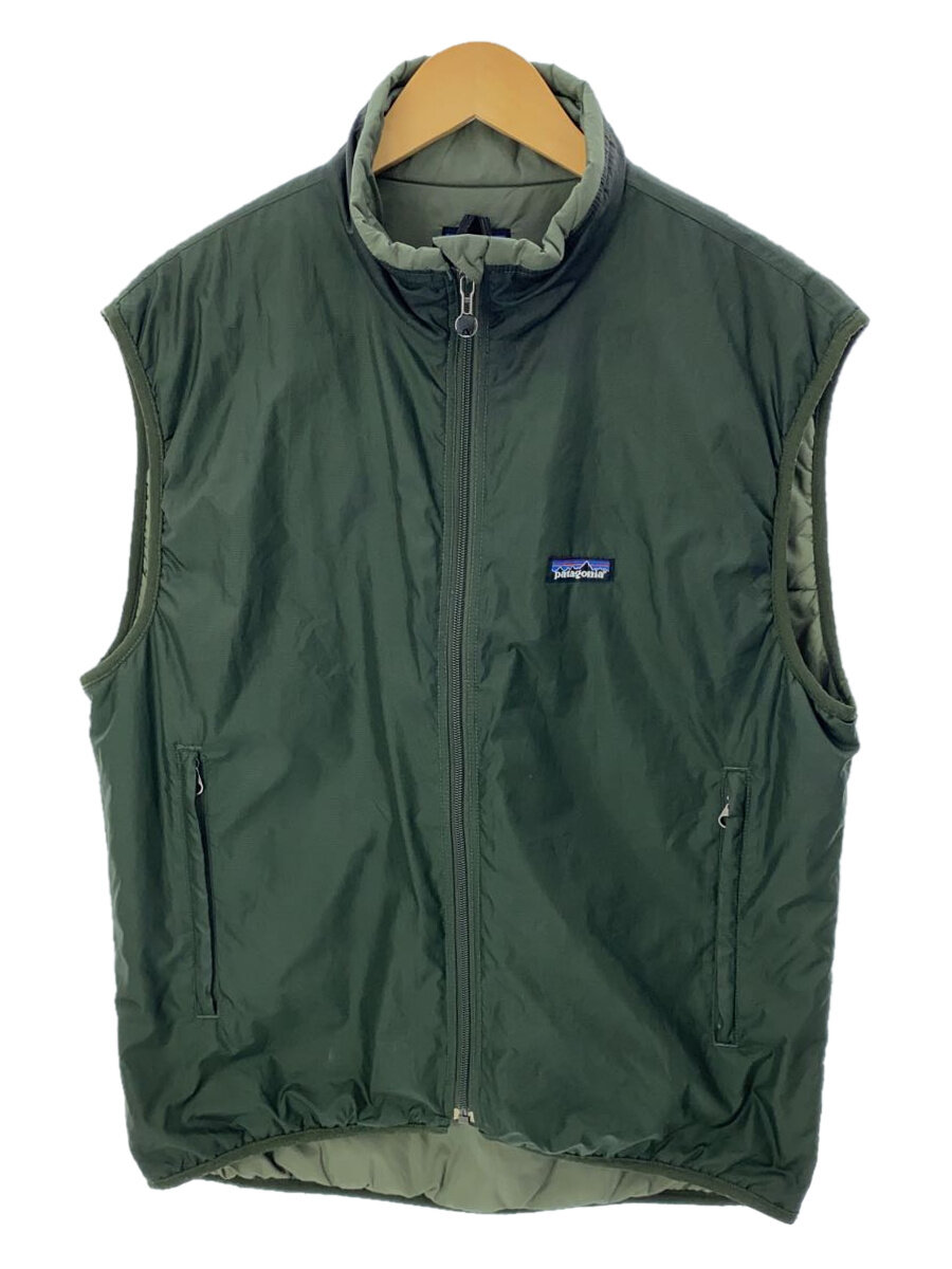 【中古】patagonia◆パフボールベスト/M/ポリエステル/KHK/汚れた状態有/84015F5【メンズウェア】