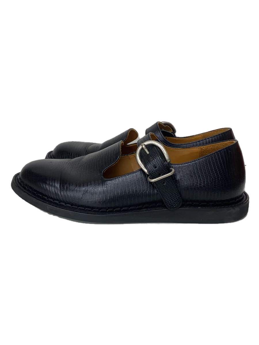 【中古】Hender Scheme◆one strap/ワンストラップシューズ/4 26.0珊～26.5珊/アッパー薄汚れた状態有/黒//【シューズ】