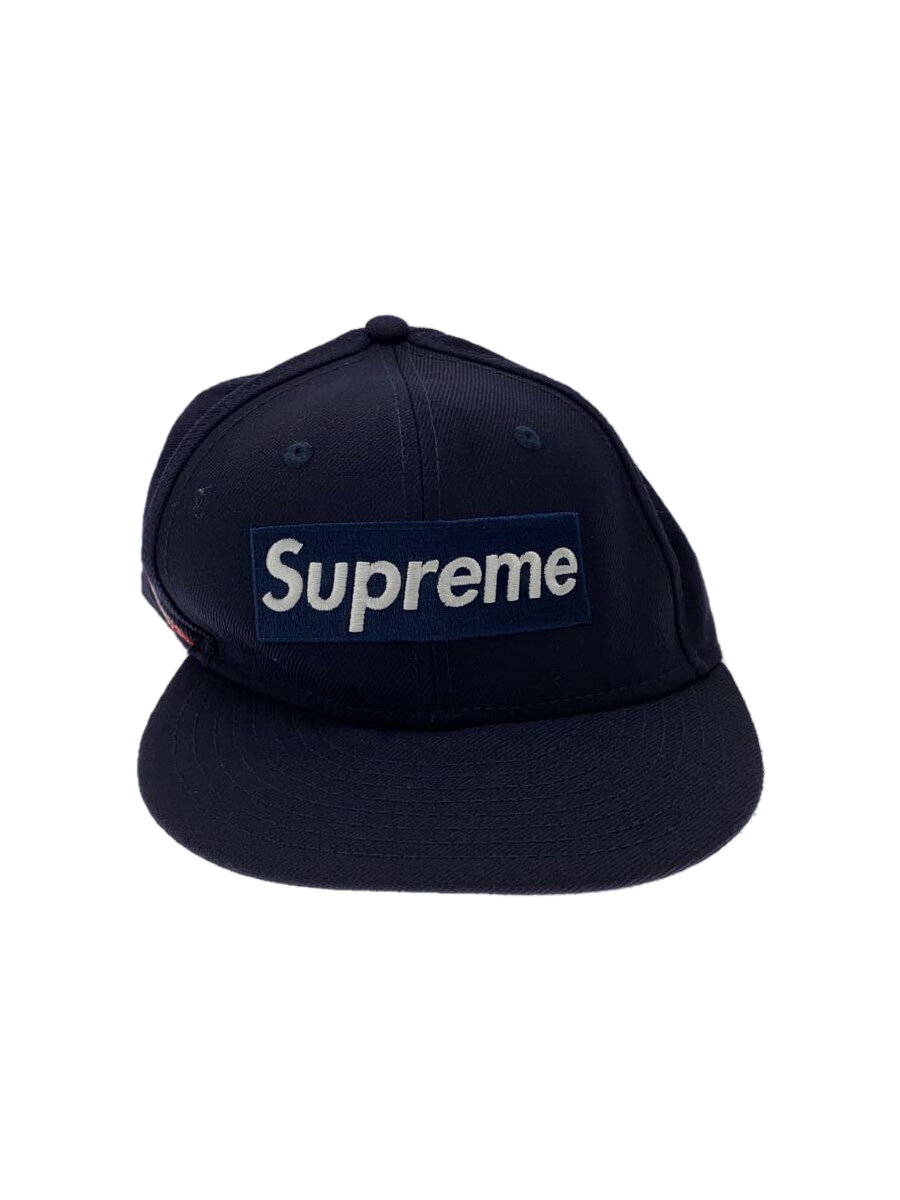 【中古】NEW ERA◆20aw/20aw/World Famous Box Logo New E/7 1/8/ポリエステル/NVY/メンズ//【服飾雑貨他】