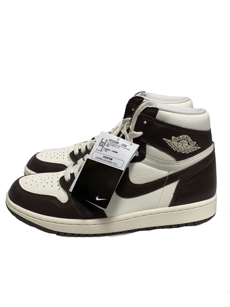 【中古】NIKE◆エア湖 ジョーダン 1 HIGH OG/27.5珊/BRW【シューズ】