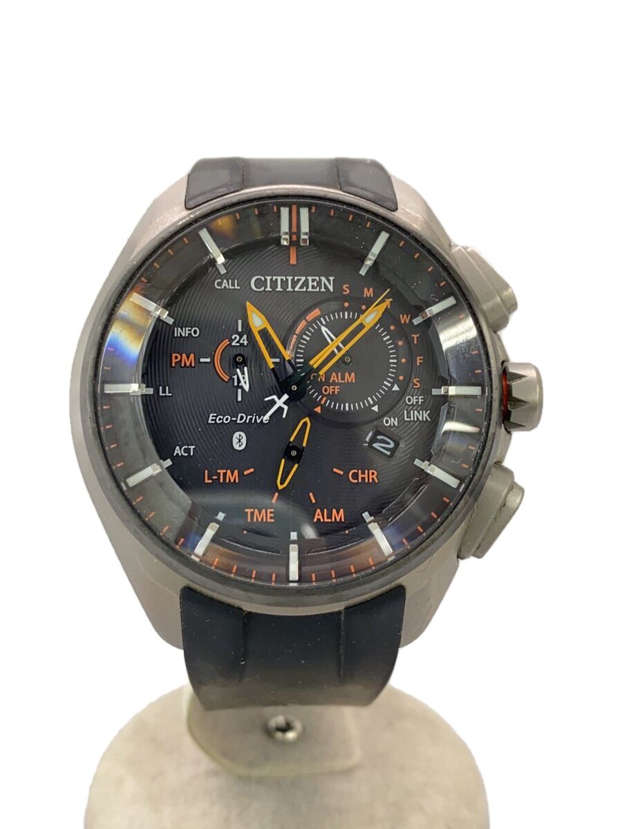 【中古】CITIZEN◆ソーラー腕時計/アナログ/ラバー/BLK/BLK/W770MV-01【服飾雑貨他】｜2ｎｄ STREET 店