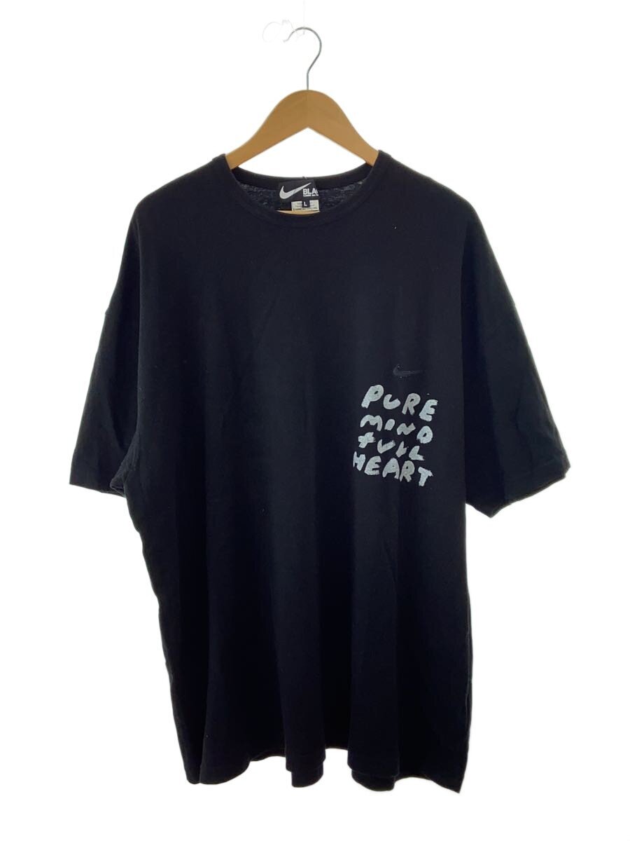 【中古】BLACK COMME des GARCONS◆ティーシャツ/L/綿織物/BLK/1K-T101//【メンズウェア】