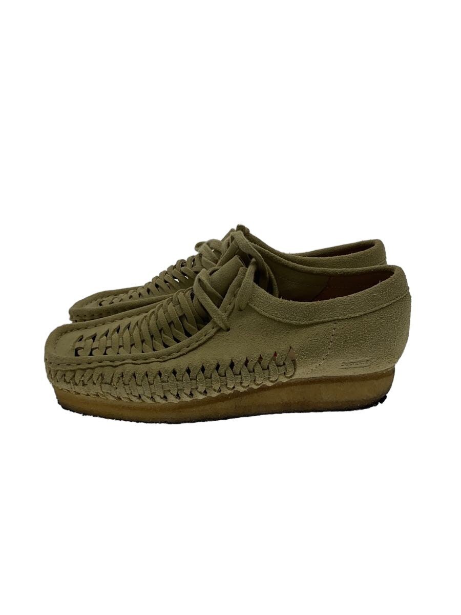 【中古】Clarks◆21FW/Woven Wallabee/シューズ/25.5糎/BEG【シューズ】