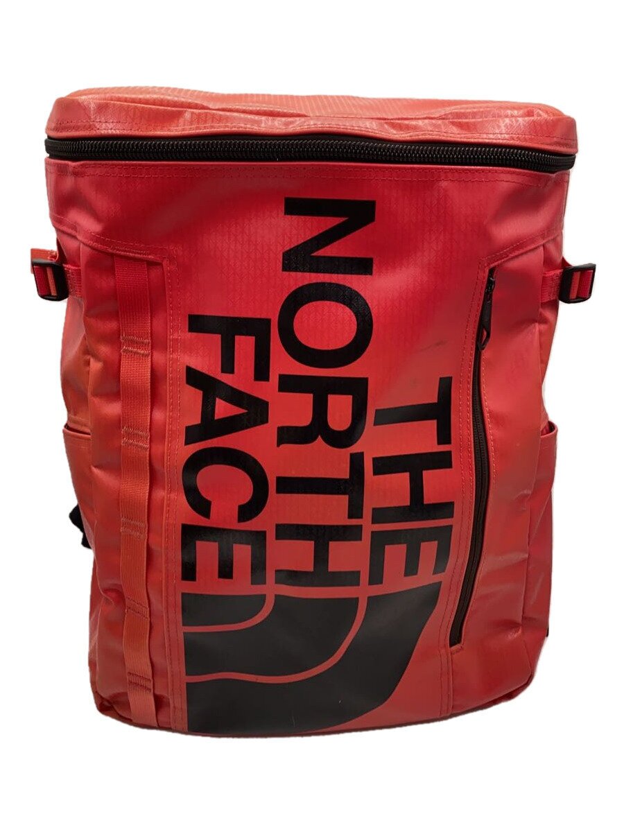 【中古】THE NORTH FACE◆背嚢/PVC/RED/刷り上げる/ザノースフェイス/汚れた状態日焼有【御徒面子】