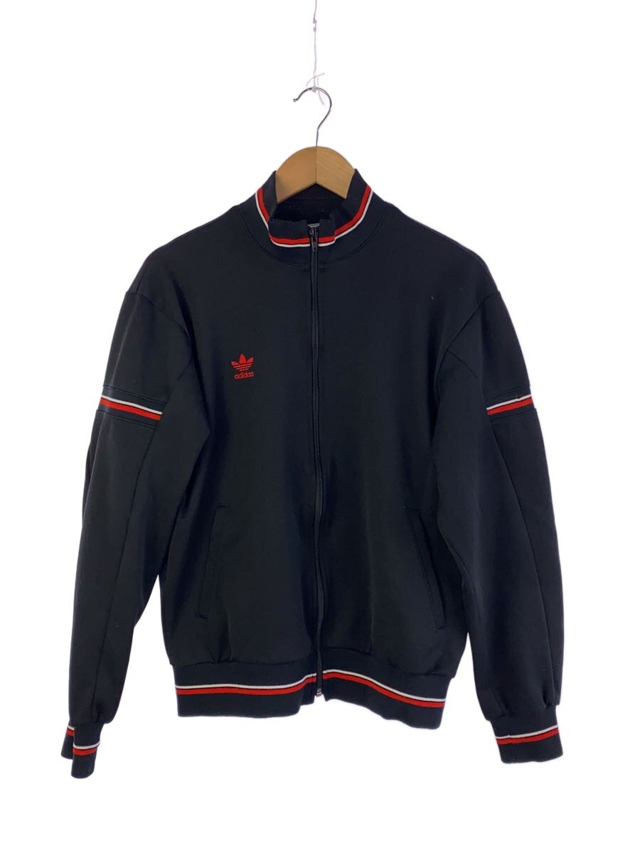 【中古】adidas◆プルオーバー/--/ポリエステル/BLK/ATS-205/70s/西ドイツ製【メンズウェア】
