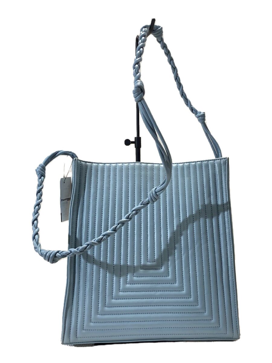 【中古】JIL SANDER◆ショルダーバッグ/なめし革/BLU/JSPS853494【御徒面子】
