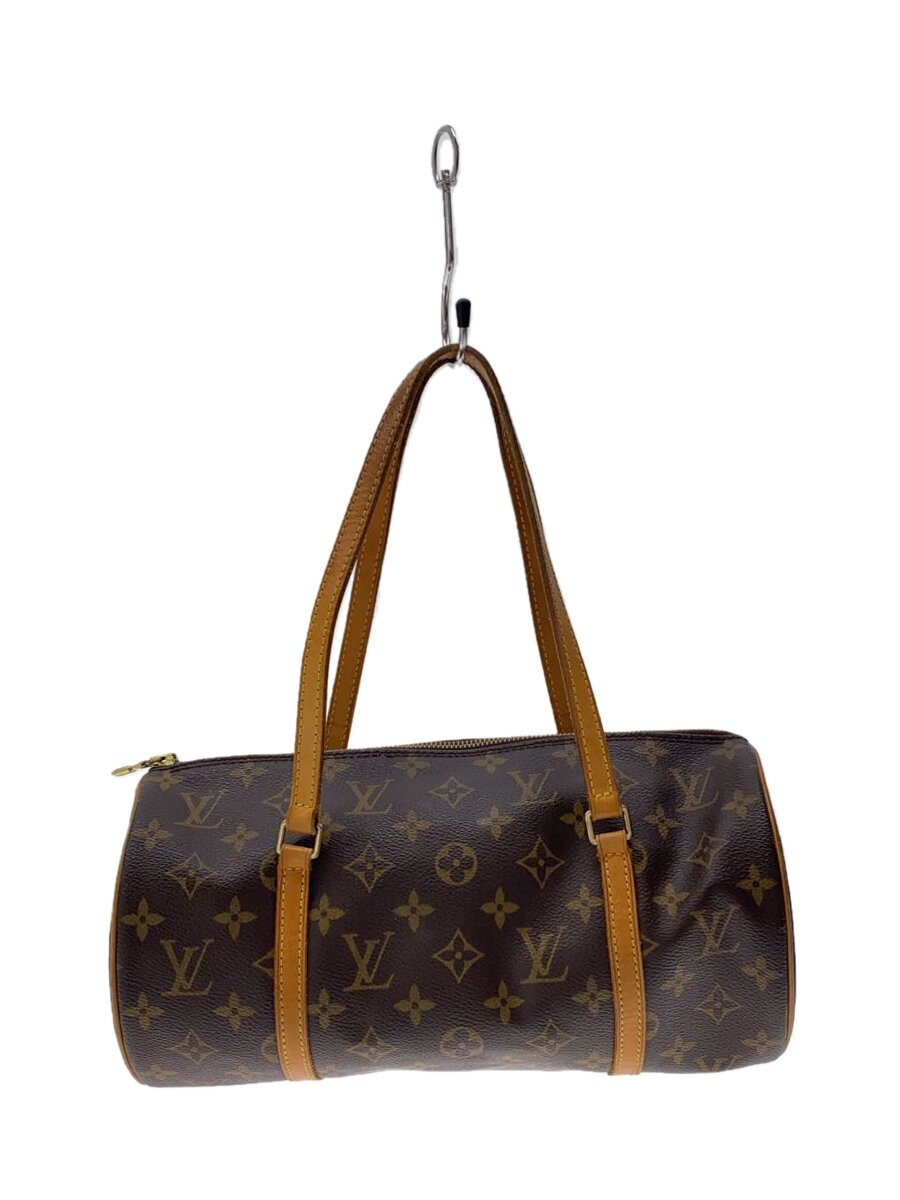 【中古】LOUIS VUITTON◆2)パピヨン30_モノグラム・帆布_BRW/PVC/BRW【御徒面子】
