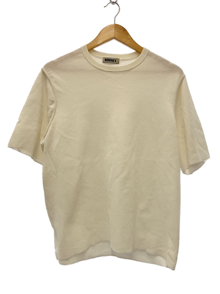 【中古】NKNIT◆編み物・スウェーター(薄っぺら)/2/綿織物/WHT/NKNIT24SS-N058【レディースお召しもの】