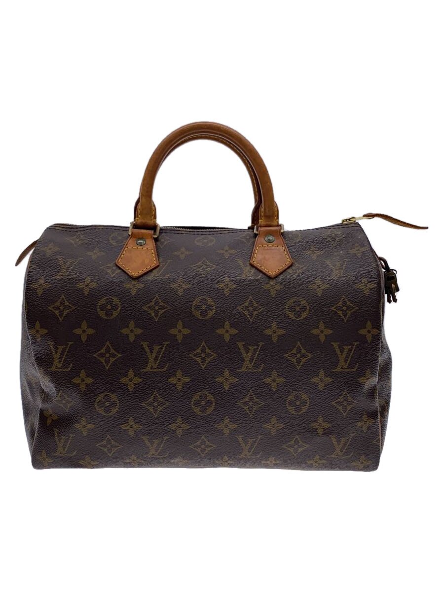 【中古】LOUIS VUITTON◆1)スピーディ30_モノグラム・帆布_BRW/PVC/BRW【御徒面子】