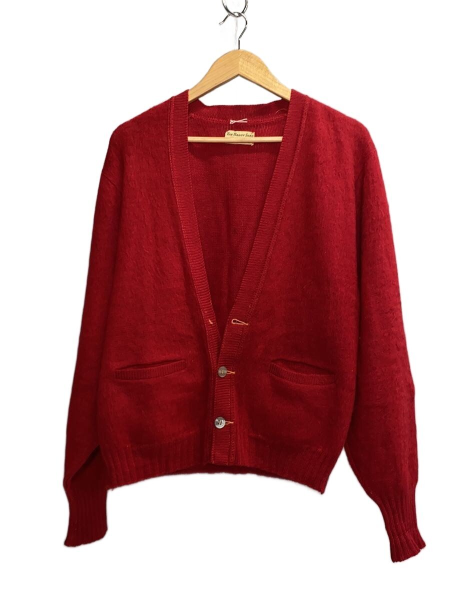 【中古】THE BAGGY SHANG /ジレー(朦々たる)/M/羊毛/RED/モヘヤジレー/60s//【メンズウェア】