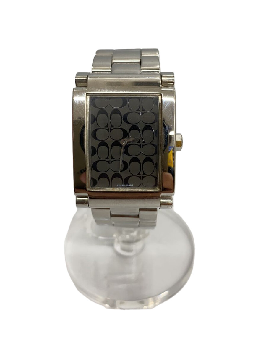 【中古】COACH◆石英ウオッチ/アナログ/--/GRY/SLV/W514//【服飾雑貨他】