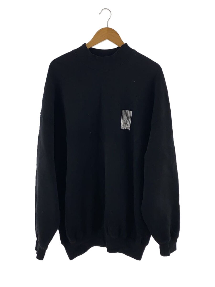 【中古】BALENCIAGA◆バーコードロゴスウェット/M/綿織物/BLK/652981//【メンズウェア】