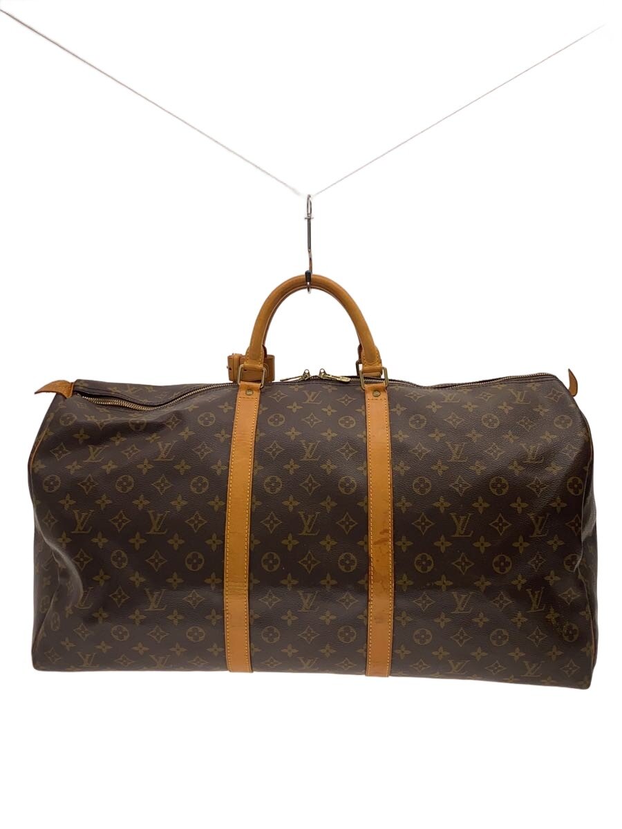 【中古】LOUIS VUITTON◆キーポル60_モノグラム・帆布/PVC/BRW【御徒面子】