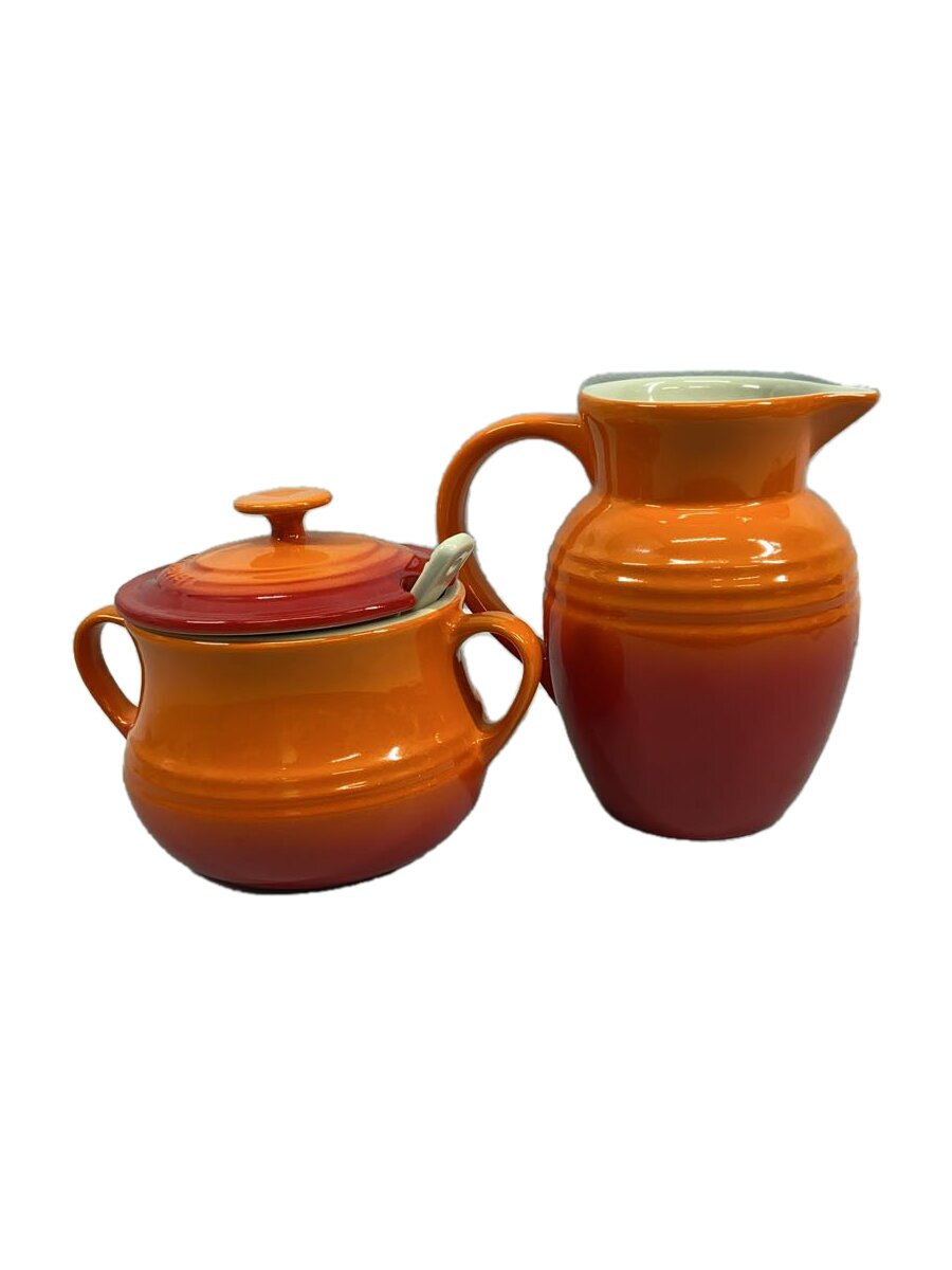 【中古】LE CREUSET◆洋食器余分の物/2点仕かける/ORN / cream\u0026sugar【勝手もと機材】 食器・カトラリー・グラス-その他