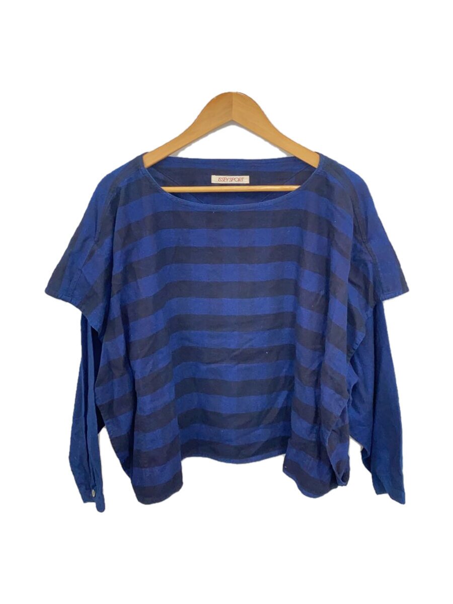 【中古】I.S. ISSEY MIYAKE SPORT◆長袖ティーシャツ/9/綿織物/米国海軍/間借り人/RM14113【レディース御召しもの】