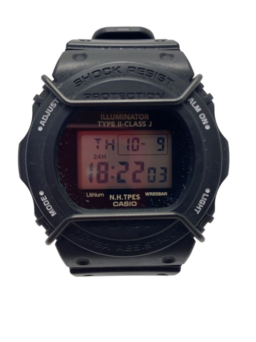 【中古】CASIO◆ウオッチ/デジタル/天然ゴム/BLK/BLK/DW-5700NH【服飾雑貨他】