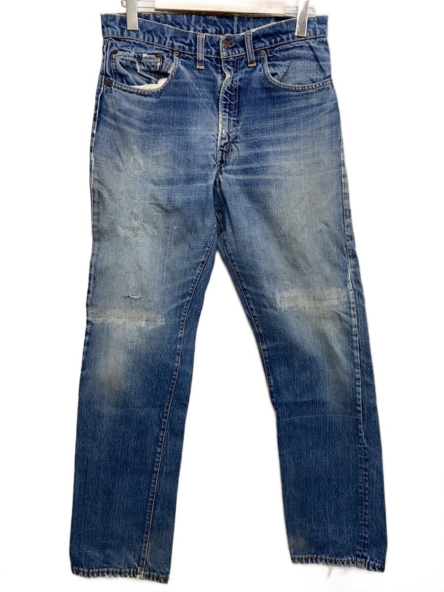 【中古】Levi’s◆70s/505/BIGE/ジーンズズボン下/SCOVILLジップ/膝取り繕い有【メンズウェア】