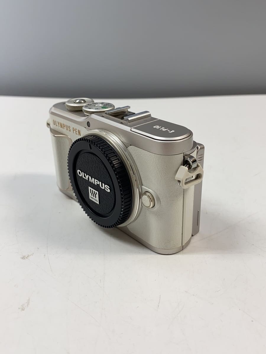 【中古】OM SYSTEM(OLYMPUS)◆デジタル一眼写真機 OLYMPUS PEN E-PL10 14-42粍 EZ水晶体一揃いの道具 [白いこと]【写真機】