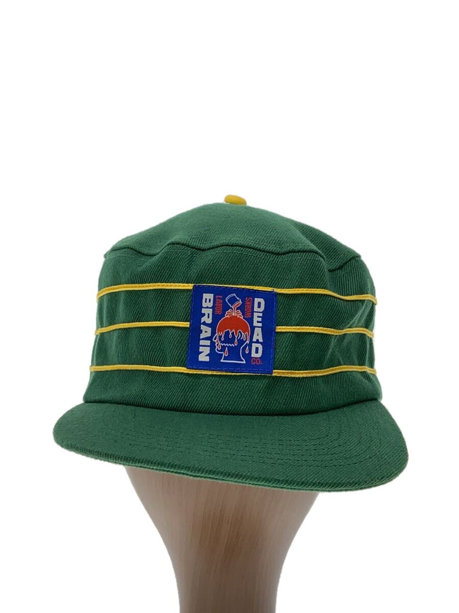 【中古】Brain Dead◆pillbox hat/旗がしら/ポリエステル/緑であること/メンズ//【服飾雑貨他】