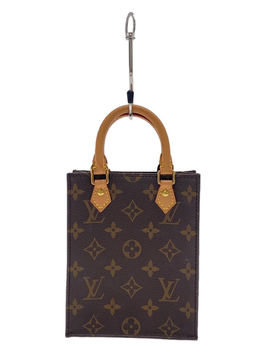 【中古】LOUIS VUITTON◆プティット・サック・プラ/ハンドバック/M69442/モノグラム/BRW/LV【御徒面子】