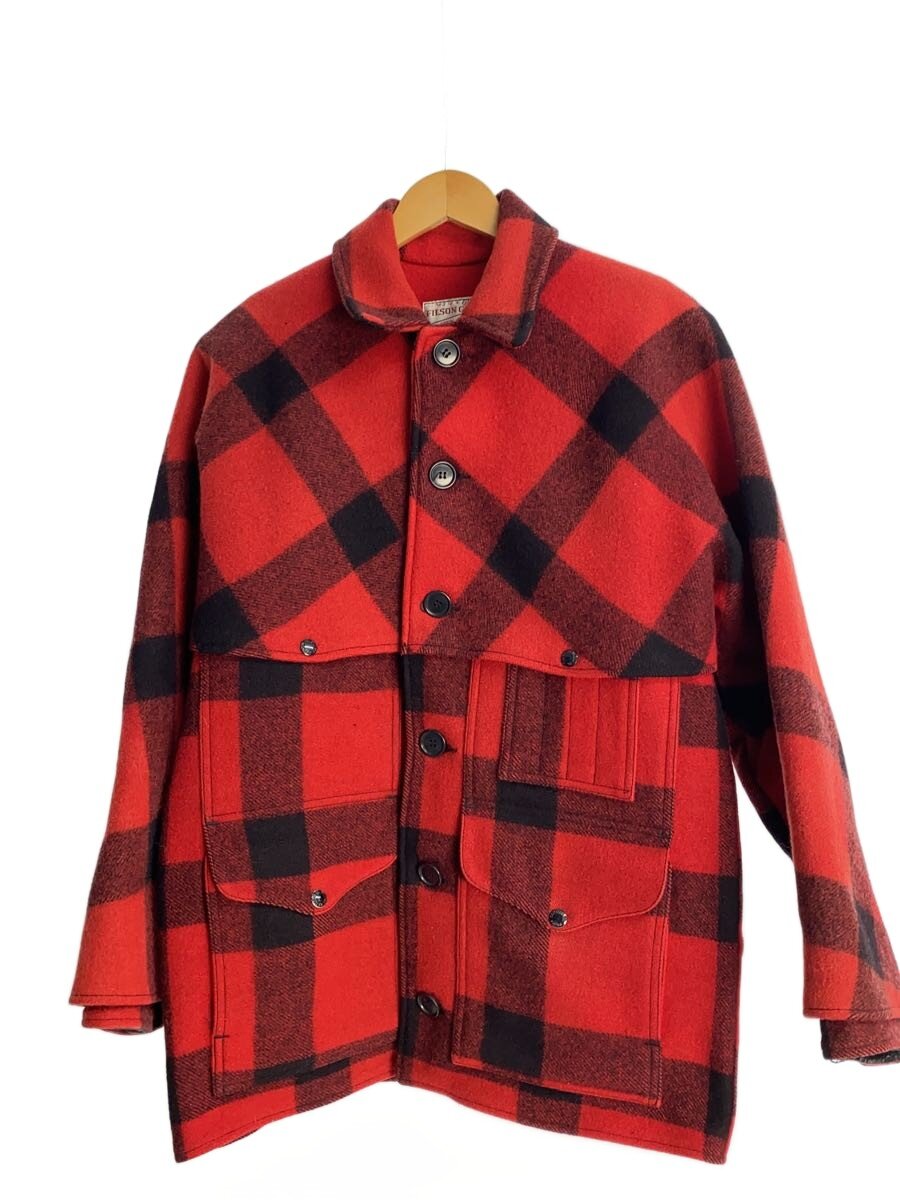 【中古】FILSON◆70～80s/ダブルマッキーノ/クルーザージャケット/40/ウール/RED/チェック//【メンズウェア】｜2ｎｄ STREET 店