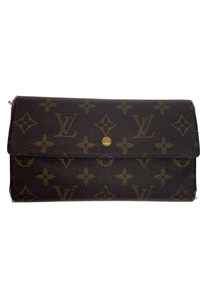 【中古】LOUIS VUITTON◆1)ポルト・トレゾール・インターナショナル_モノグラム・キャンバス/PVC/BRW/モノグラム/メンズ【服飾雑貨他】｜2ｎｄ STREET 店