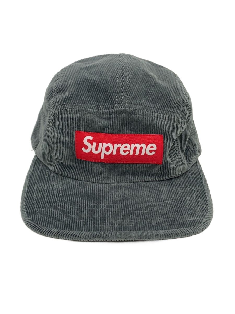 【中古】Supreme◆23AW/Corduroy Camp Cap/FREE/綿織物/薄墨色/メンズ【服飾雑貨他】