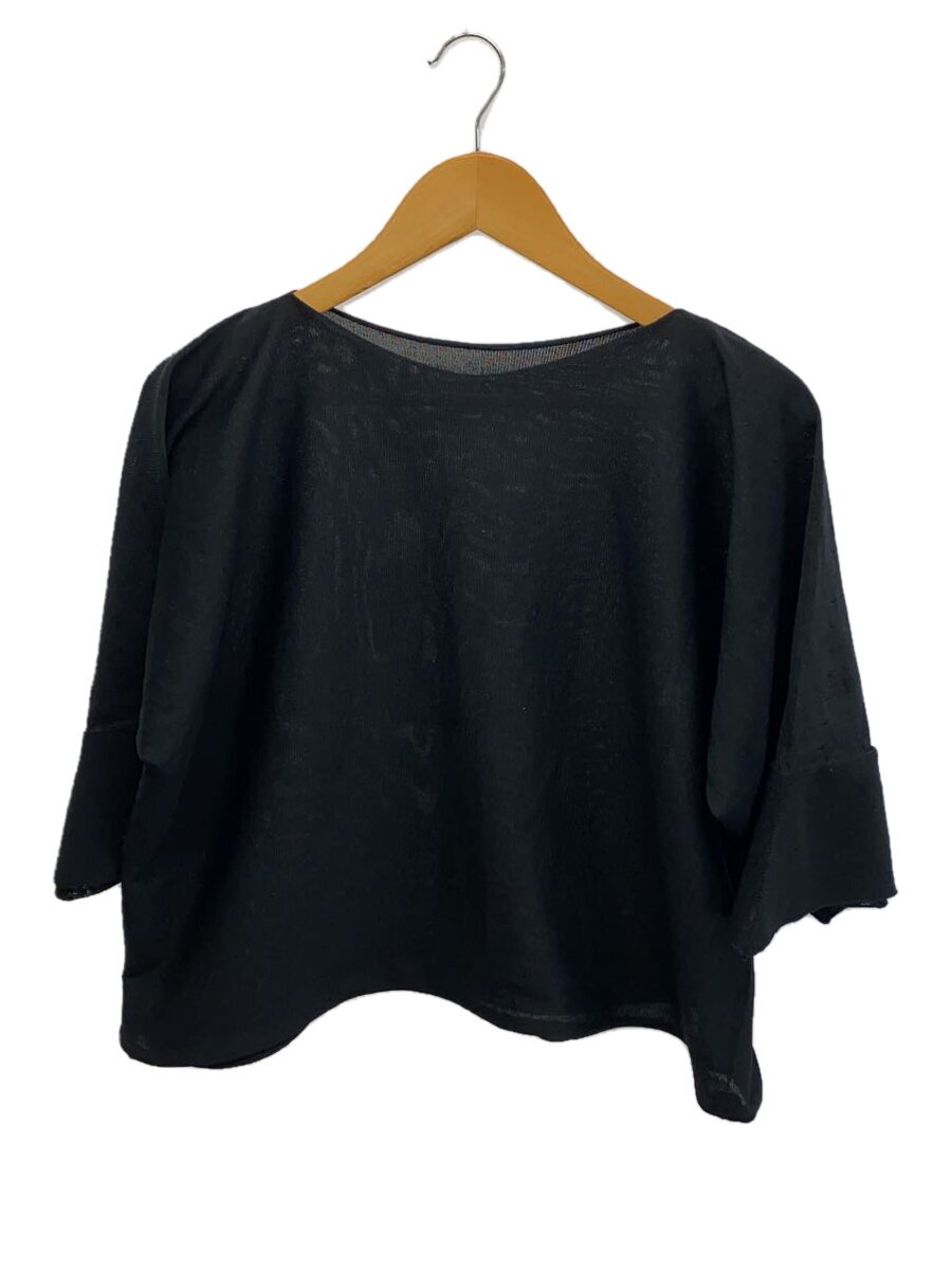 【中古】PLEATS PLEASE ISSEY MIYAKE◆半袖カットソー/--/ポリエステル/BLK/無地/PP91-KK761【レディース御召しもの】