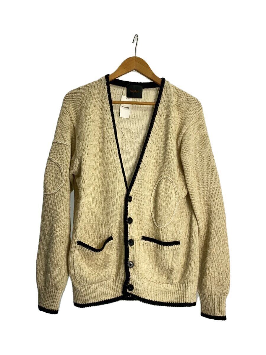 【中古】TAIGA IGARI/Tear Drop Sparkle cardigan/S/人絹/ベージュ【メンズウェア】