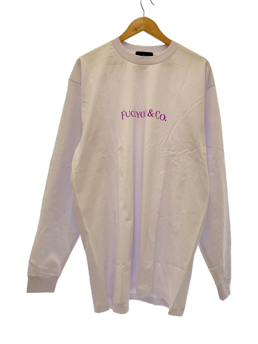 【中古】PRO CLUB◆長袖プルオーバー/FUCKYOU\u0026CO./XXL/綿織物/WHT【メンズウェア】