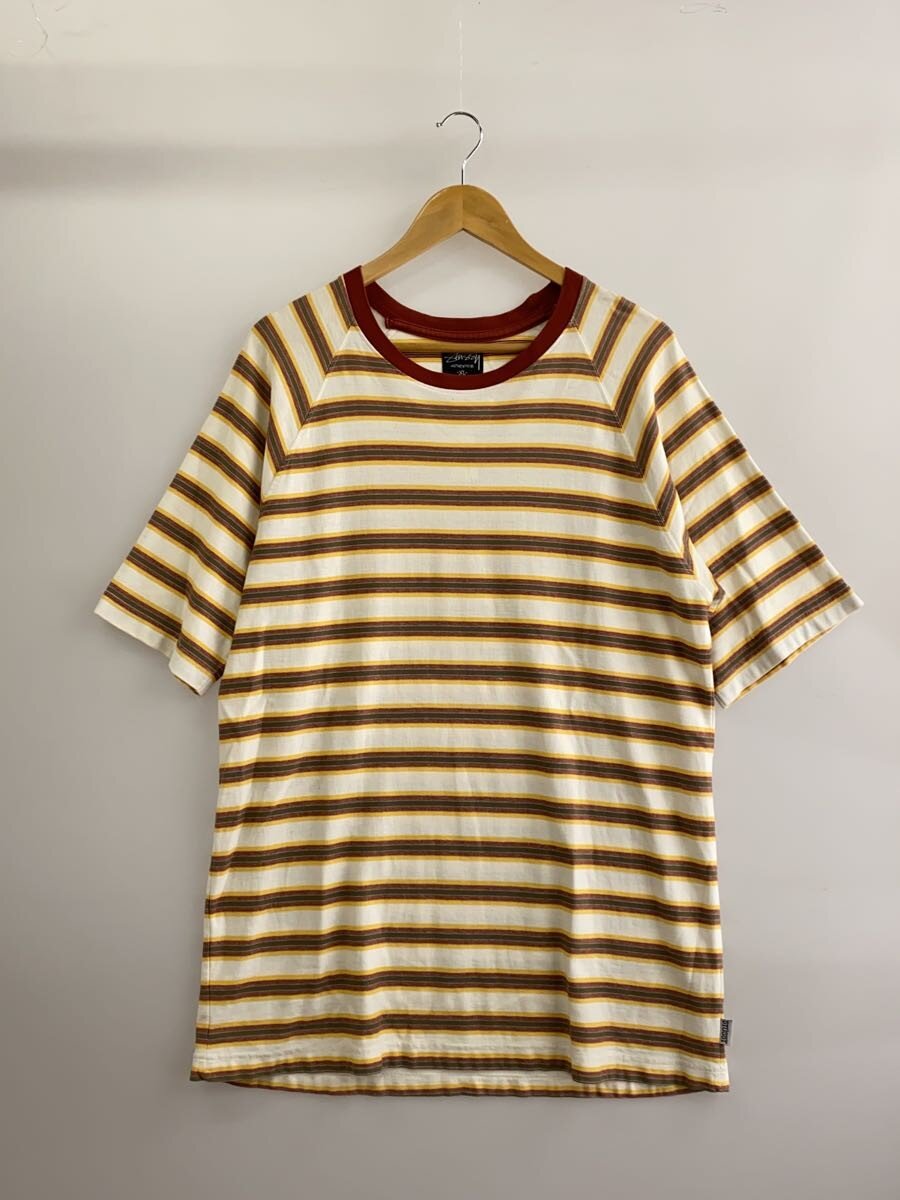 【中古】STUSSY◆ティーシャツ/LL/綿織物/YLW/間借り人//【メンズウェア】