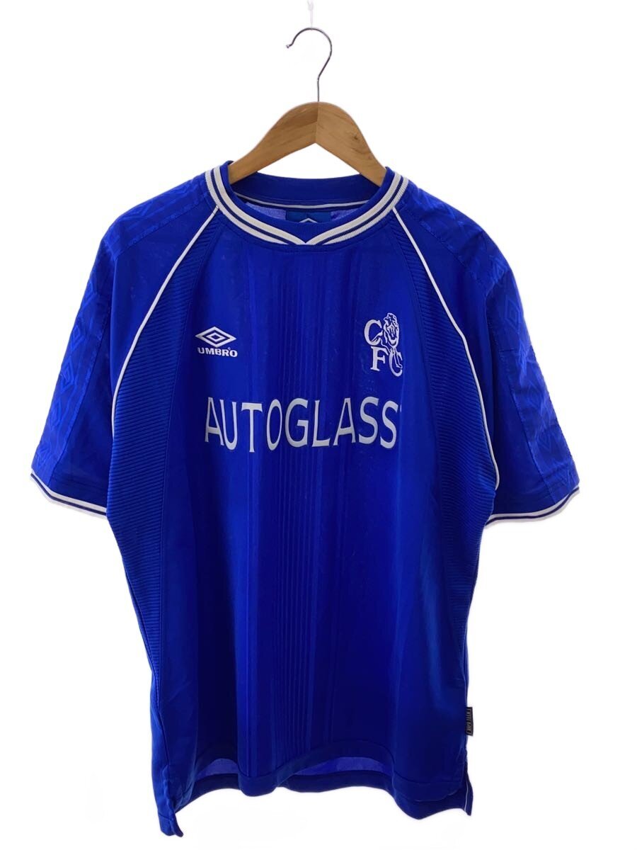 【中古】UMBRO◆ティーシャツ/LL/ナイロン/BLU/無地/? NULL ?【メンズウェア】