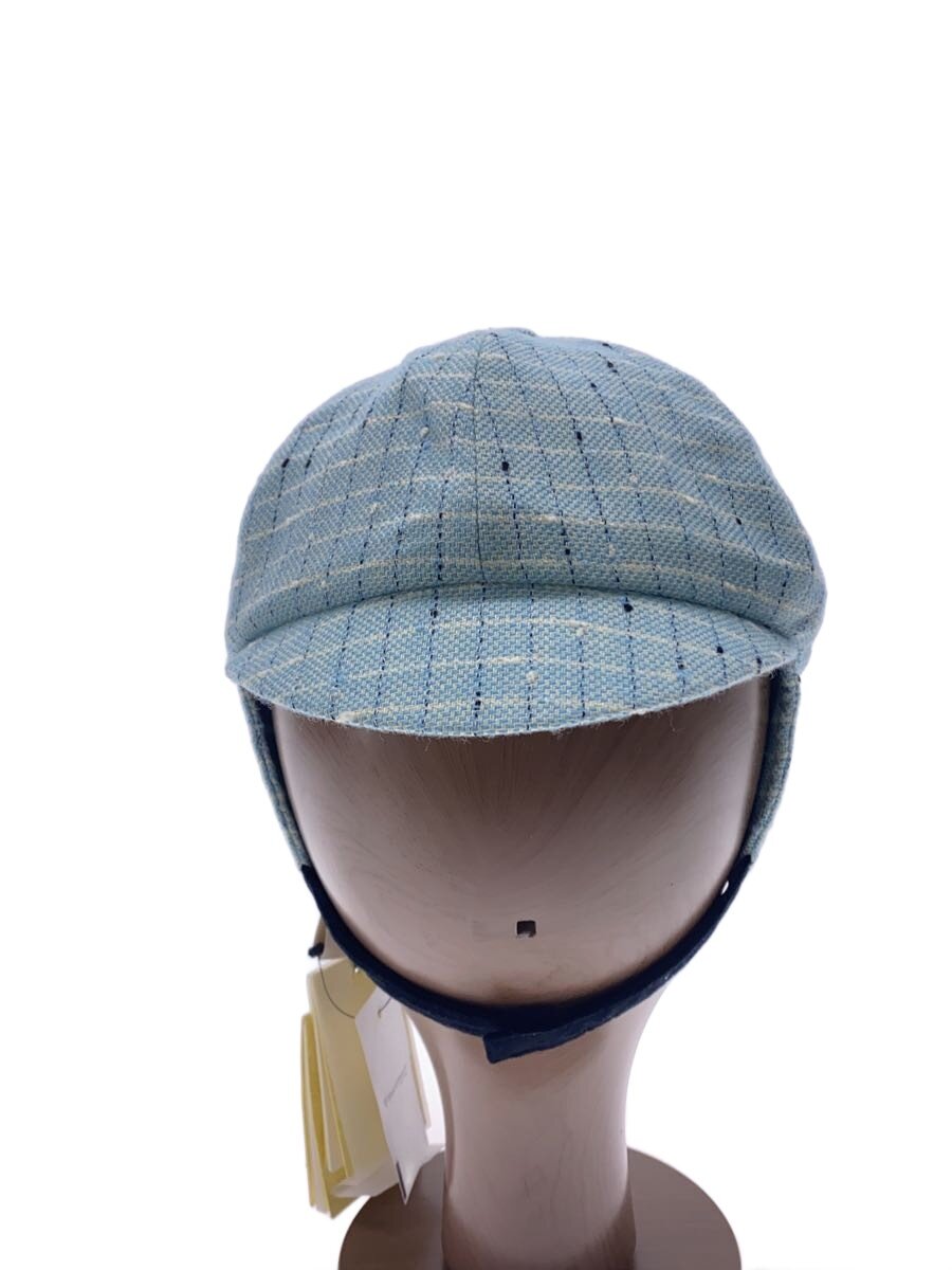 【中古】GUCCI◆キャスケット/M/羊毛/BLU/総柄/レディース/753419【服飾雑貨他】