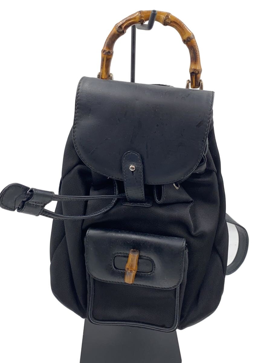 【中古】GUCCI◆バンブー/ミニリュック/--/BLK//【バッグ】｜2ｎｄ STREET 店