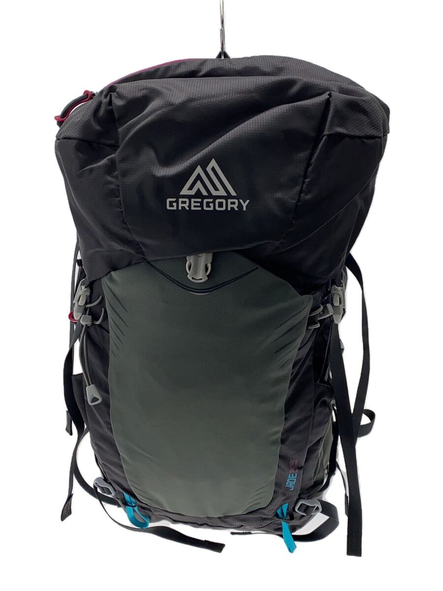【中古】GREGORY◆JADE33/レディースM大きさ/背嚢/ポリエステル/GRY/うしろ側風呂敷き包み【御徒面子】