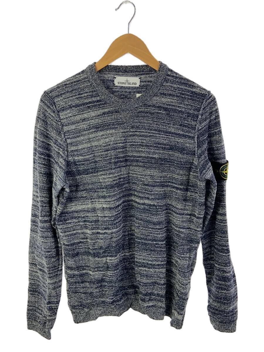 【中古】STONE ISLAND◆T/メランジニットセーター/紋章/編み物・スウェーター(薄っぺら)/M/羊毛/GRY/6515525D3【メンズウェア】