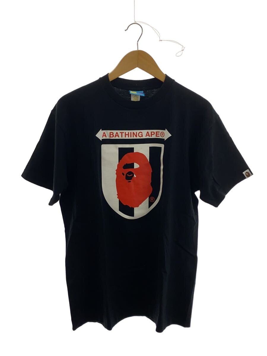【中古】A BATHING APE◆プルオーバー/L/綿織物/BLK【メンズウェア】