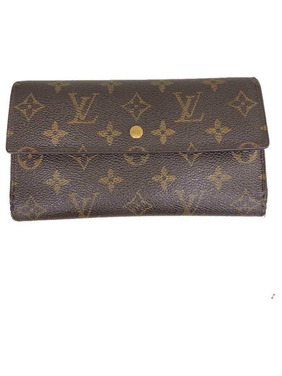 【中古】LOUIS VUITTON◆1)ポルト・トレゾール・インターナショナル_モノグラム・キャンバス【服飾雑貨他】