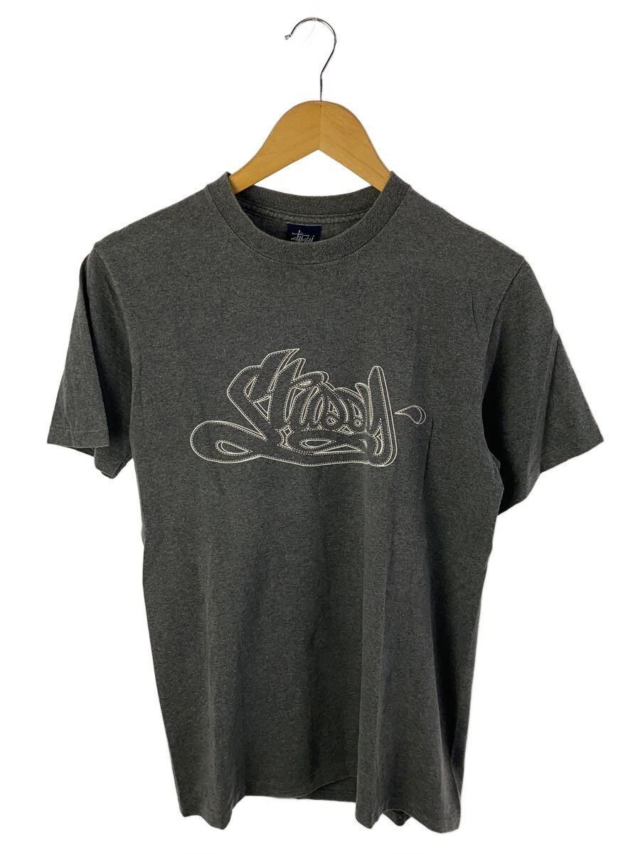【中古】STUSSY◆プルオーバー/S/綿織物/GRY【メンズウェア】