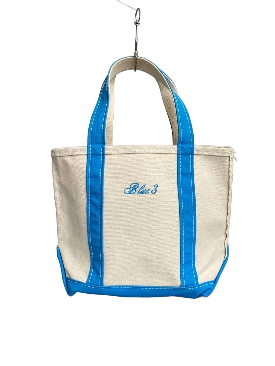【中古】L.L.Bean◆トートバッグ/綿織物/WHT/無地【御徒面子】