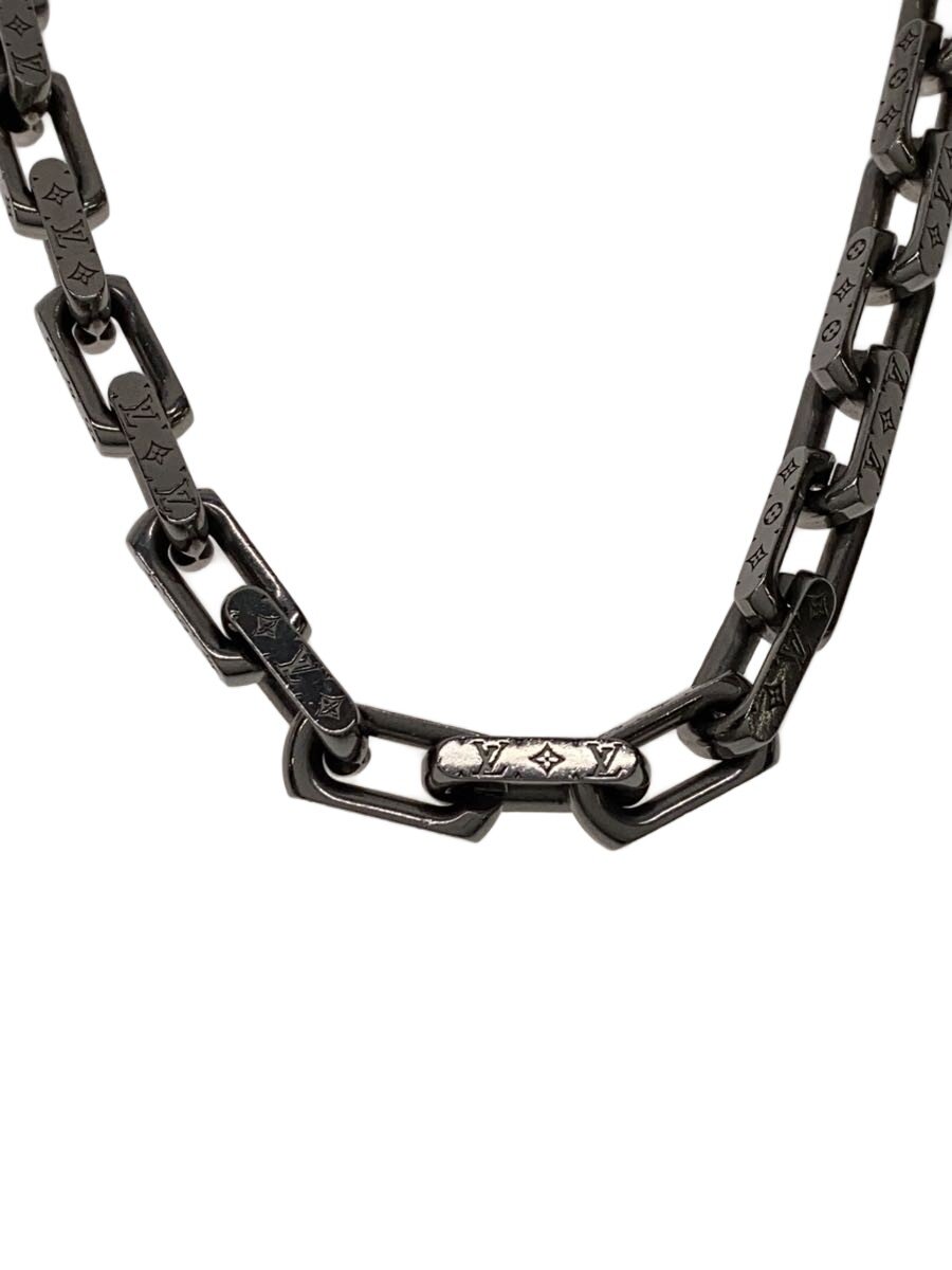 【中古】LOUIS VUITTON◆コリエ・チェーンモノグラム_SLV/--/SLV/とっ始め無/メンズ【服飾雑貨他】