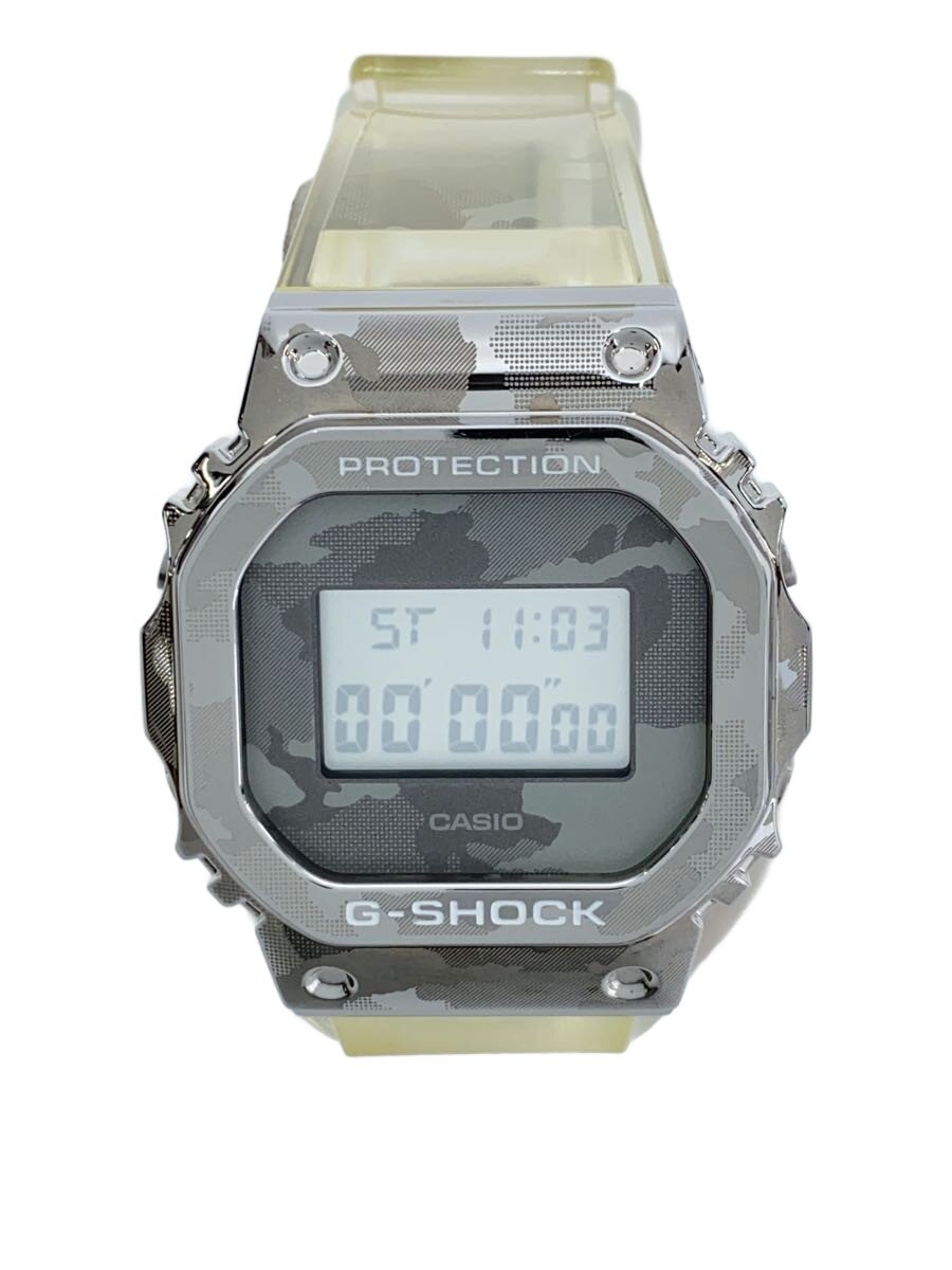 【中古】CASIO◆石英ウオッチ/デジタル/WHT/GM-5600【服飾雑貨他】